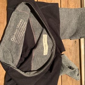 Outdoor voices black and grey leggings XS